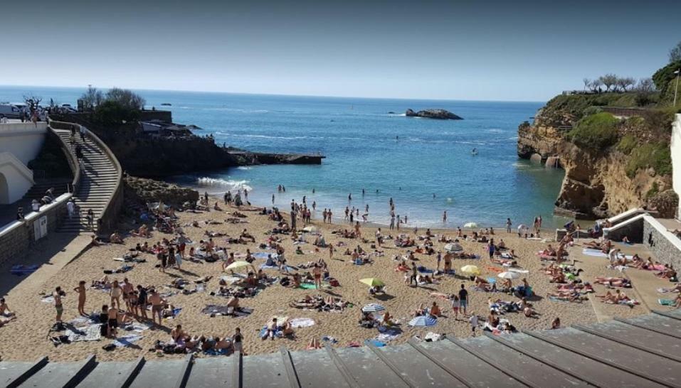 L'Etape, 2ch, 250m Gde Plage, tt à pieds Lejlighed Biarritz Eksteriør billede